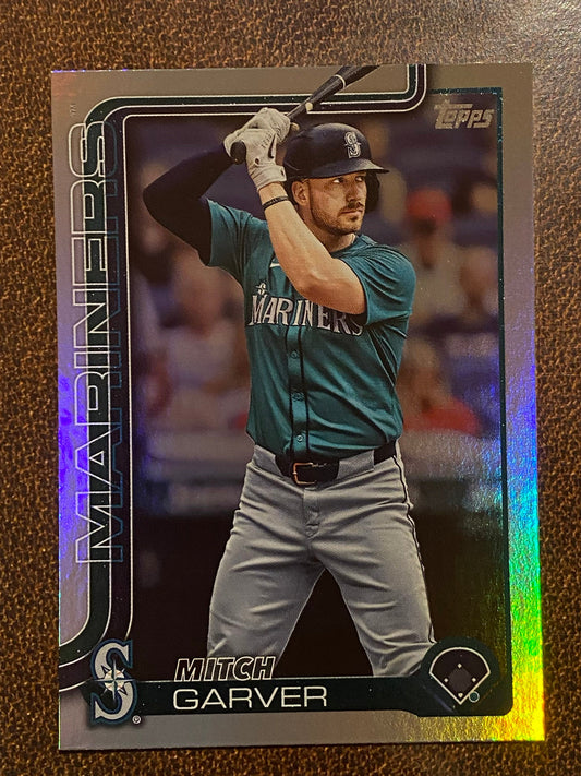Mitch Garver - 2025 Topps Series 1 - Rainbow Foil - Mariners