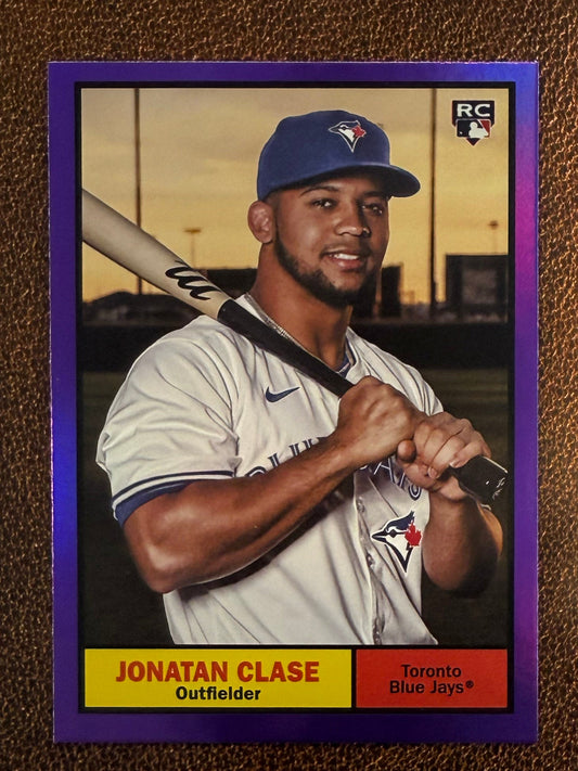Jonatan Clase - 2024 Topps Archives - Purple Foil - Blue Jays