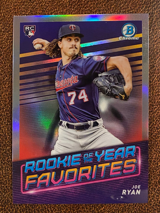 Joe Ryan - 2022 Bowman - Rookie of the Year Favorites - Twins