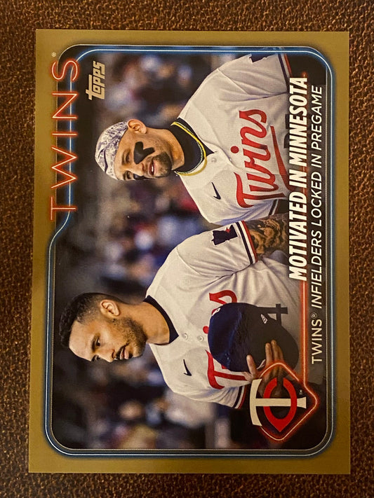 Carlos Correa/Royce Lewis - 2024 Topps Series 2 - Gold /2024 - Twins