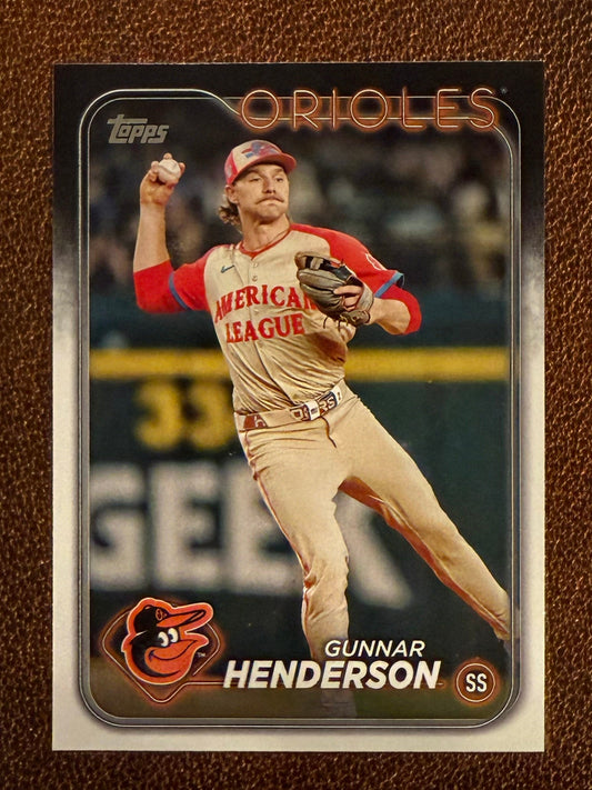 Gunnar Henderson - 2024 Topps Update - All Star Game - Orioles