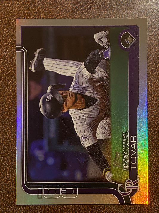 Ezequiel Tovar - 2025 Topps Series 1 - Rainbow Foil - Rockies