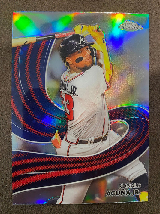 Ronald Acuna Jr - 2024 Topps Chrome - Strokes - Braves