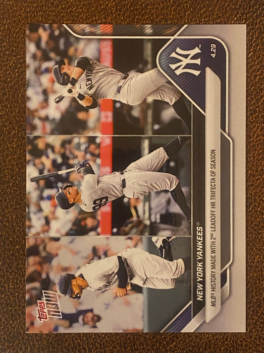 Aaron Judge / New York Yankees Team Card - 2025 Topps Now - Card 119 (PR: 2129) - Yankees
