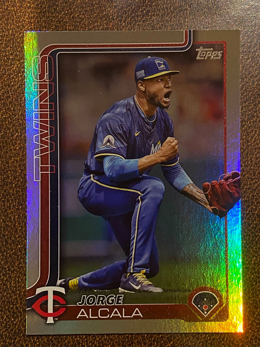 Jorge Alcala - 2025 Topps Series 1 - Rainbow Foil - Twins
