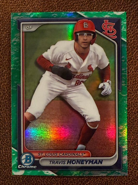Travis Honeyman - 2024 Bowman - Chrome Lunar Glow - Cardinals