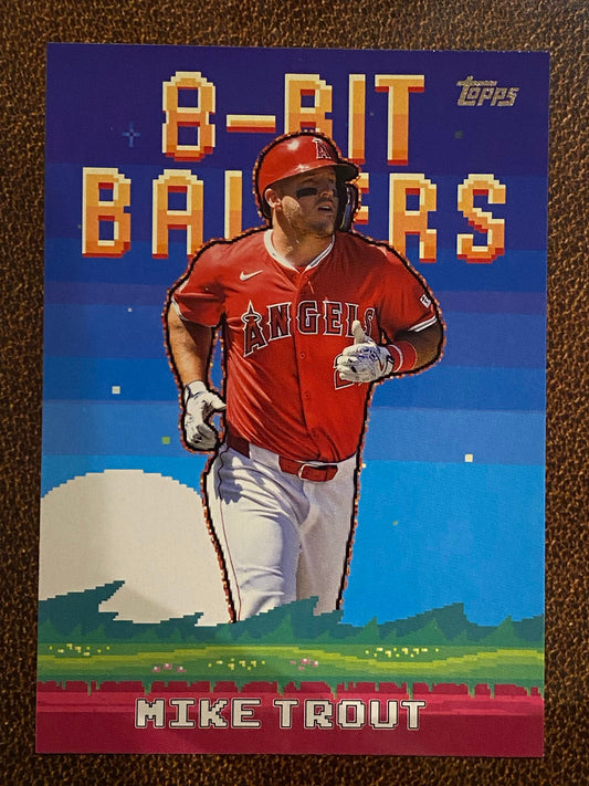 Mike Trout - 2025 Topps Series 1 - 8-Bit Baller - Angels