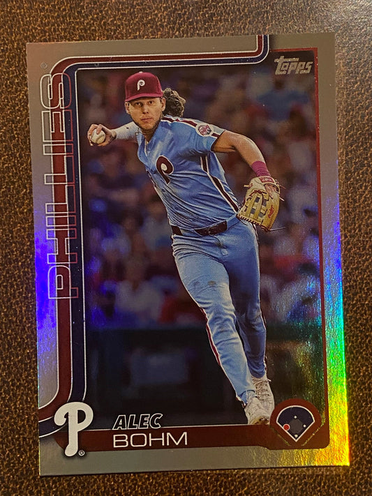 Alec Bohm - 2025 Topps Series 1 - Rainbow Foil - Phillies
