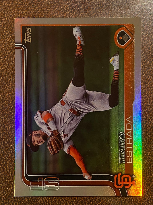 Thairo Estrada - 2025 Topps Series 1 - Rainbow Foil - Giants