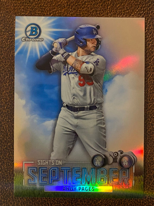 Andy Pages - 2023 Bowman - Sights on September - Dodgers
