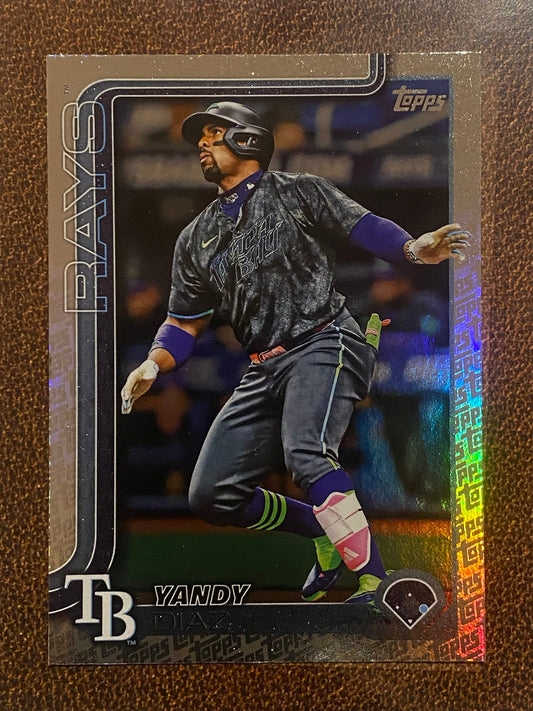 Yandy Diaz - 2025 Topps Series 2 - Fanatics Exclusive Topps Foil Border - Rays