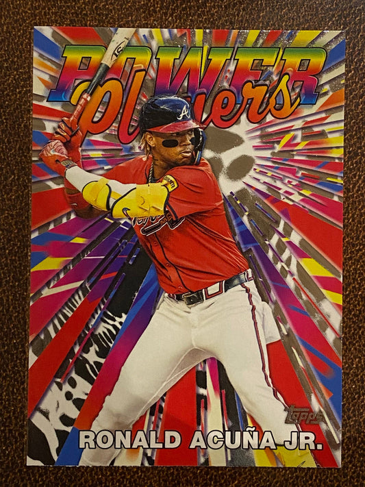 Ronald Acuna Jr. - 2025 Topps Series 1 - Power Players - Braves