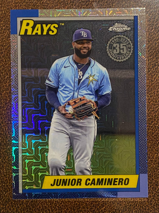 Junior Caminero - 2025 Topps Series 2 - 1990 Mojo Refractor - Rays