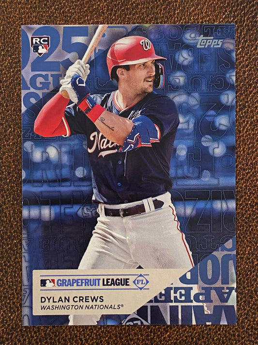 Dylan Crews - 2025 Topps Series 1 - Training Ground - Nationals