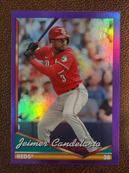 Jeimer Candelario - 2024 Topps Archives - Purple Foil - Reds