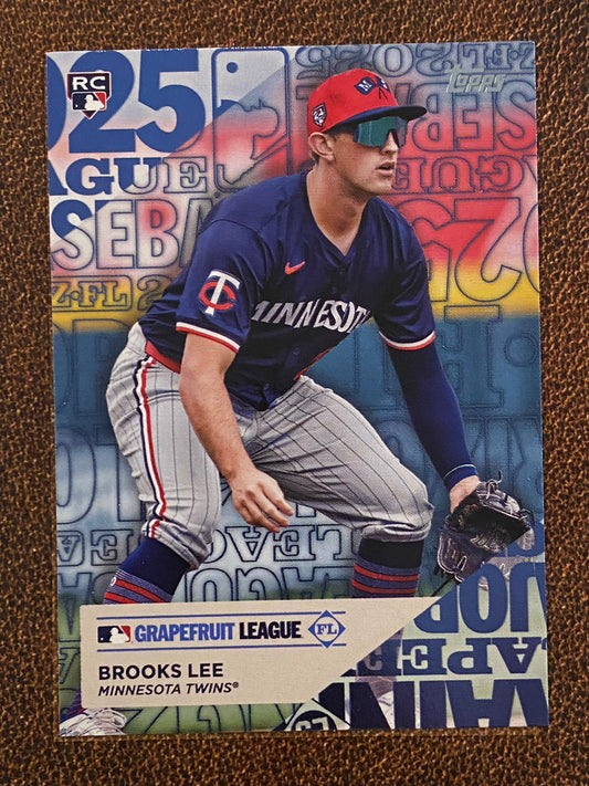 Brooks Lee - 2025 Topps Series 1 - Training Ground - Twins