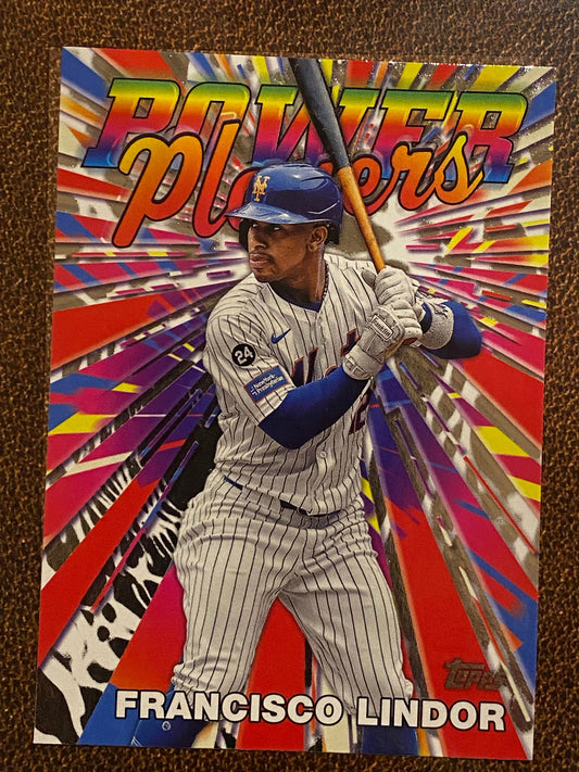 Francisco Lindor - 2025 Topps Series 1 - Power Players - Mets
