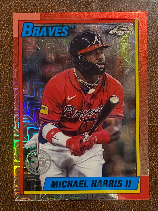 Michael Harris II - 2025 Topps Series 2 - 1990 Mojo Refractor - Braves