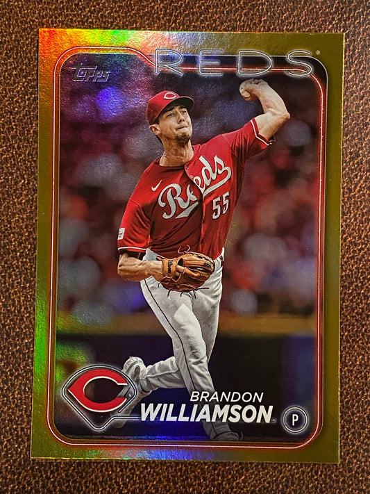 Brandon Williamson - 2024 Topps Series 2 - Gold Foils - Reds