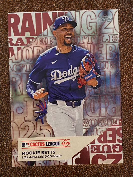 Mookie Betts - 2025 Topps Series 1 - Training Ground - Dodgers