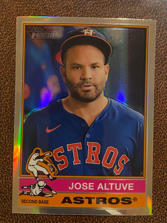 Jose Altuve - 2025 Topps Heritage - Refractor - Astros