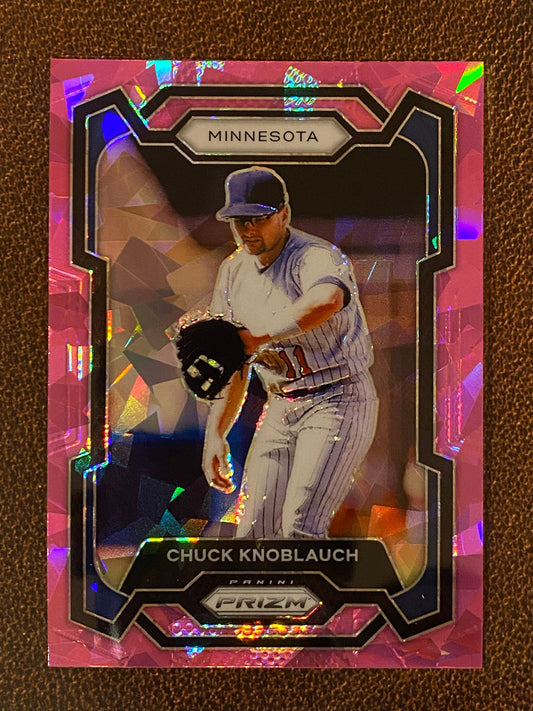 Chuck Knoblauch - 2024 Panini Prizm - Pink Ice Mega - Twins