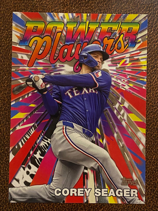 Corey Seager - 2025 Topps Series 1 - Power Players - Rangers