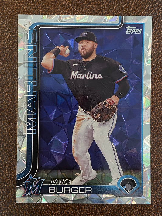 Jake Burger - 2025 Topps Series 1 - Diamante - Marlins