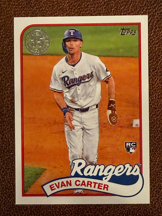 Evan Carter - 2024 Topps Update - 1989 Insert - Rangers