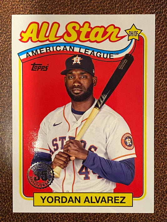 Yordan Alvarez - 2024 Topps Series 2 - 1989 All-Star Insert - Astros