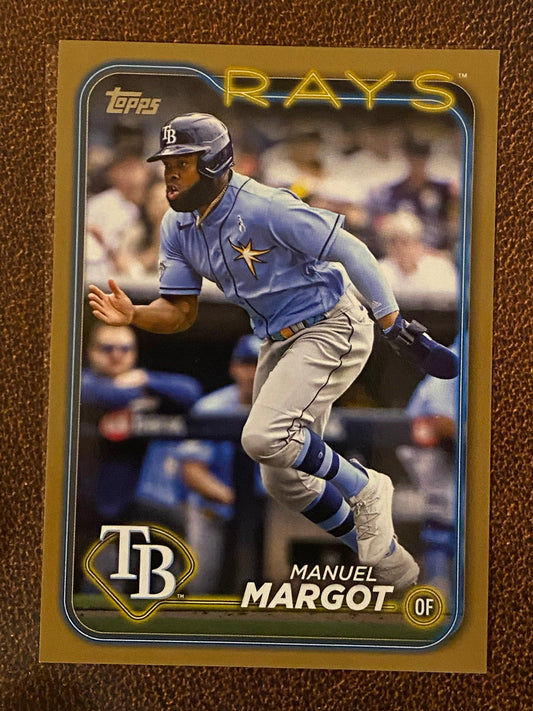 Manuel Margot - 2024 Topps Series 1 - Gold /2024 - Rays