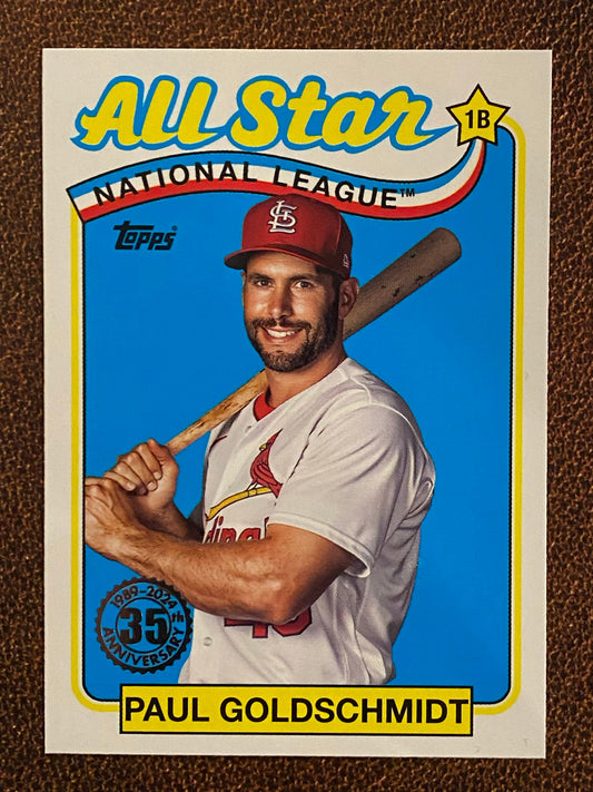 Paul Goldschmidt - 2024 Topps Series 2 - 1989 All-Star Insert - Cardinals