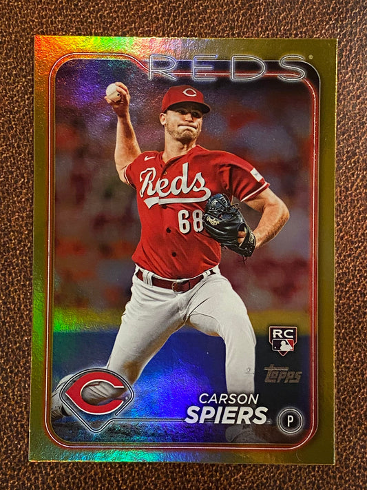 Carson Spiers - 2024 Topps Series 2 - Gold Foils - Reds
