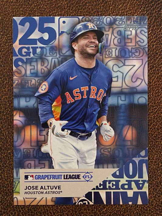 Jose Altuve - 2025 Topps Series 1 - Training Ground - Astros