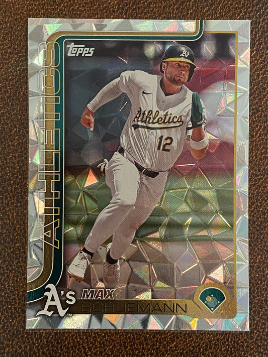 Max Schuemann - 2025 Topps Series 1 - Diamante - Athletics