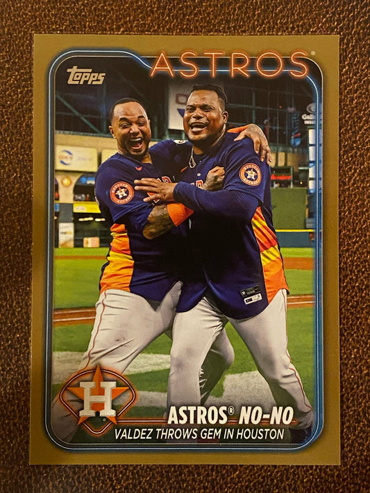 Framber Valdez - 2024 Topps Series 1 - Gold /2024 - Astros