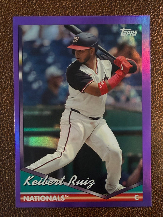 Keibert Ruiz - 2024 Topps Archives - Purple Foil - Nationals