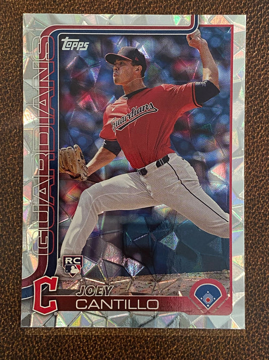 Joey Cantillo - 2025 Topps Series 1 - Diamante - Guardians