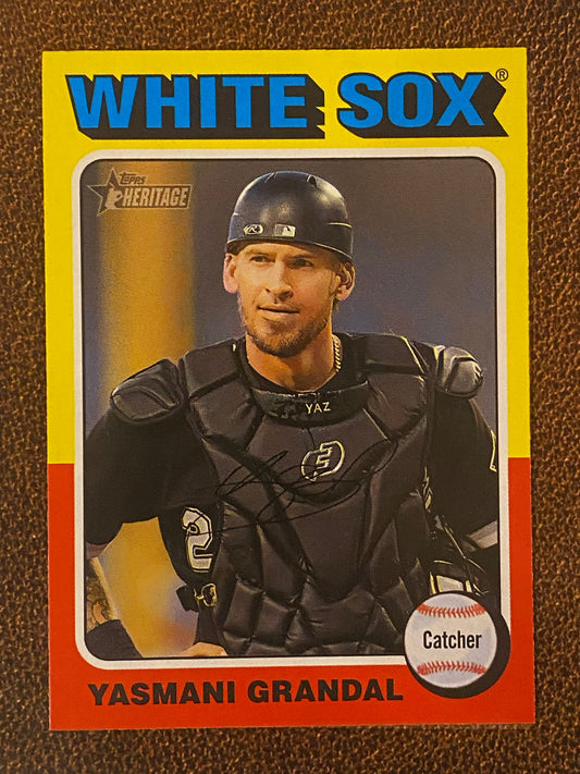 Yasmani Grandal - 2024 Topps Heritage - Low Number Short Prints - White Sox
