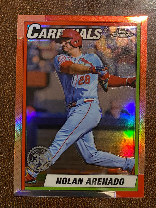Nolan Arenado - 2025 Topps Chrome - 1990 Insert - Cardinals