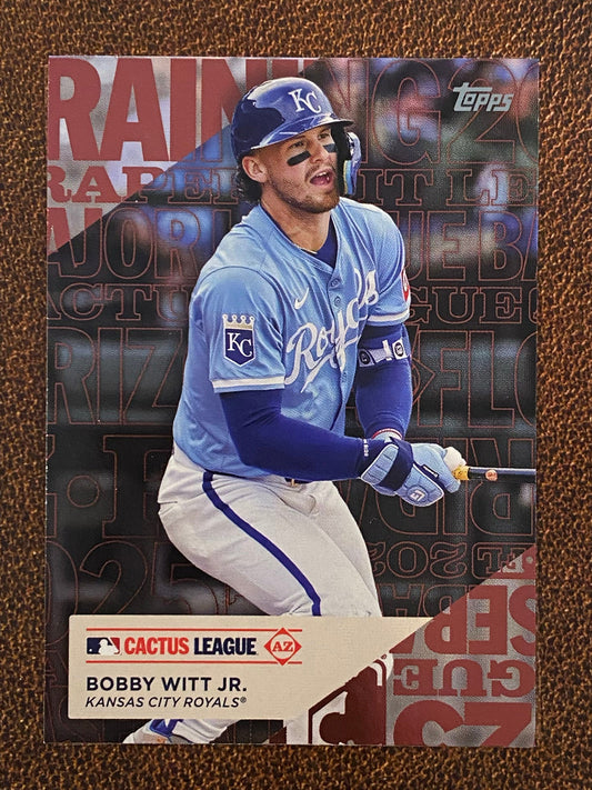 Bobby Witt Jr. - 2025 Topps Series 1 - Training Ground - Royals