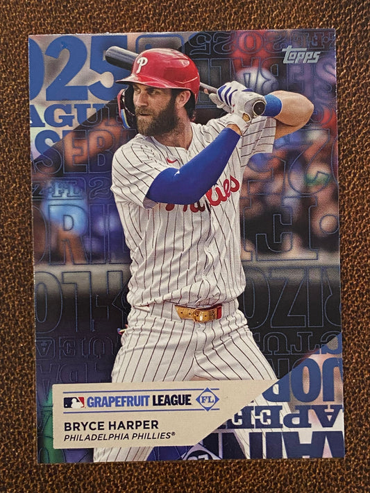 Bryce Harper - 2025 Topps Series 1 - Training Ground - Phillies