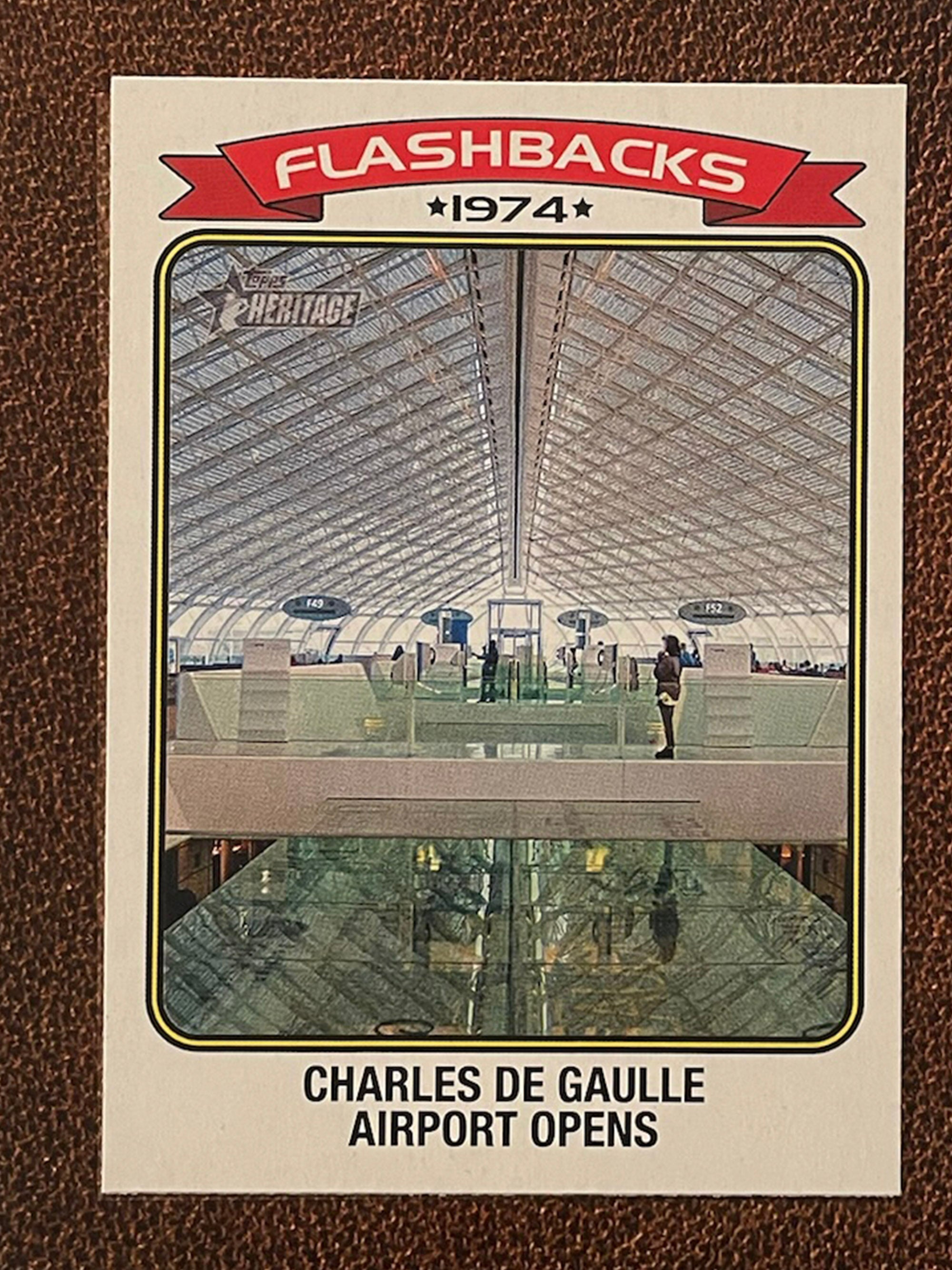 Charles De Gaulle Airport Opens 2023 Topps Heritage Flashbacks 197