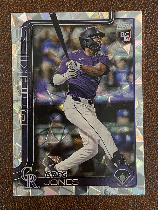 Greg Jones - 2025 Topps Series 1 - Diamante - Rockies