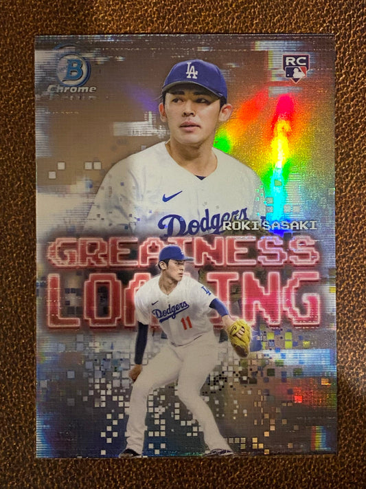 Roki Sasaki - 2025 Bowman - Greatness Loading - Dodgers