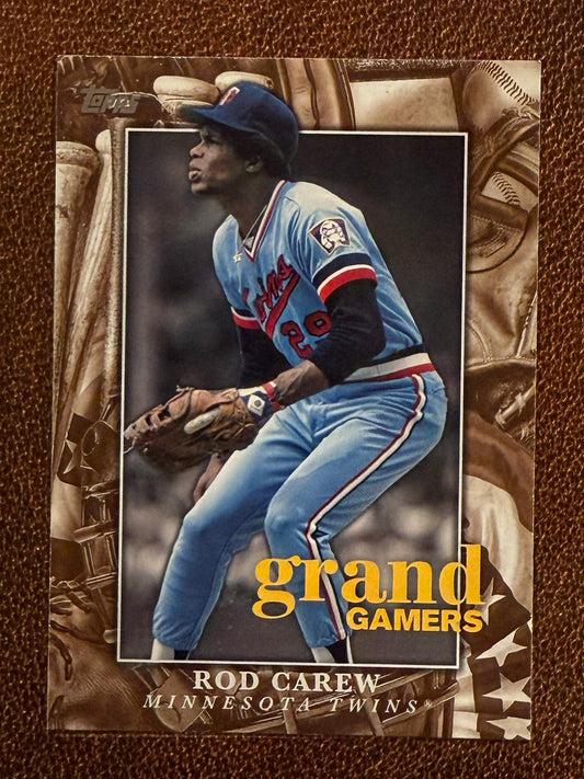Rod Carew - 2024 Topps Series 1 - Grand Gamers - Twins