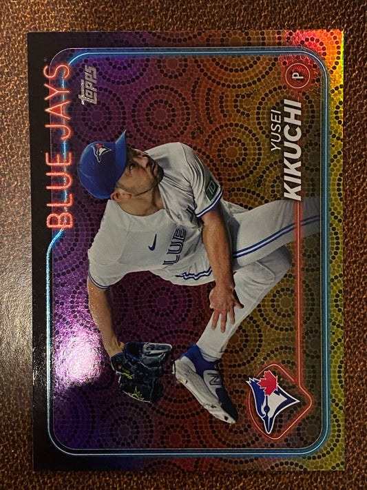 Yusei Kikuchi - 2024 Topps Series 2 - Holiday Parallel - Blue Jays