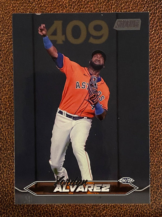 Yordan Alvarez - 2024 Topps Stadium Club - Black Foil - Astros