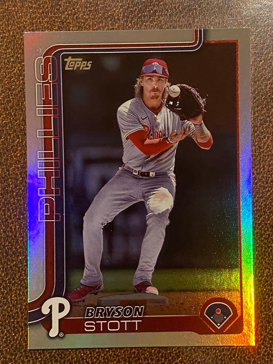 Bryson Stott - 2025 Topps Series 1 - Rainbow Foil - Phillies