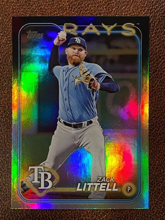 Zack Littell - 2024 Topps Update - Rainbow Foil - Rays